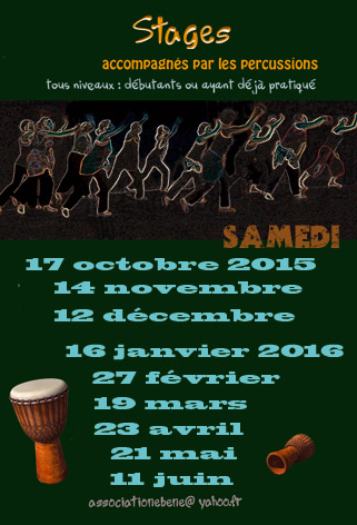 stage de danse africaine Rouen 2015 - 2016